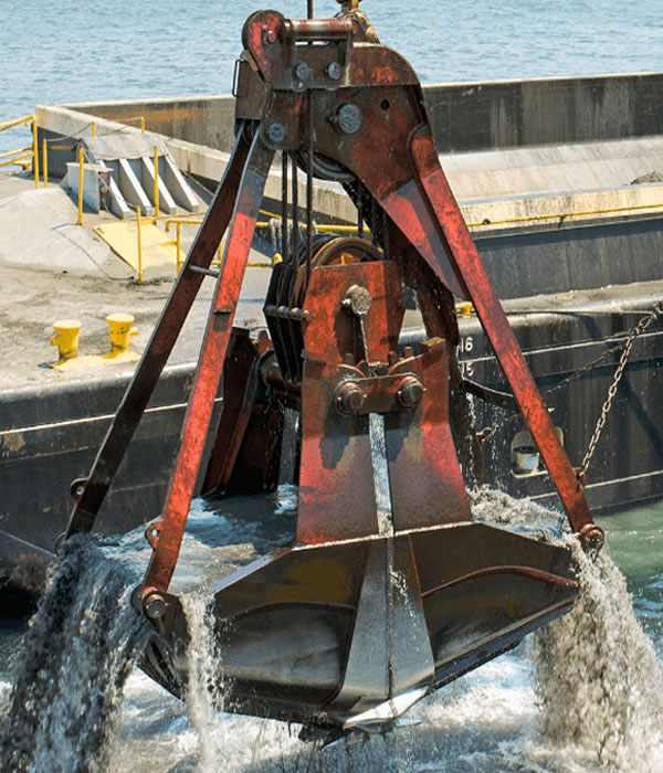 Dredging, sand filling and land reclamation in the Niger Delta